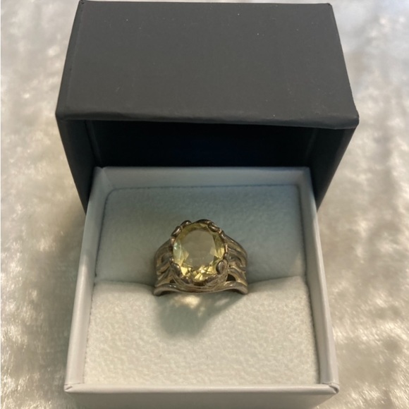 ☘️Israel Didae 925 Sterling Silver Light Green Amethyst Ring - Picture 2 of 6